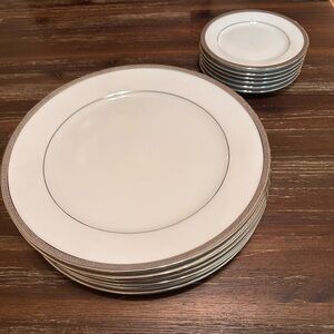 Charter Club Grand Buffet Platinum Dinner Plates and Bread & Butter Plates